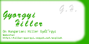 gyorgyi hiller business card